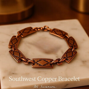 NEW Sunrise Copper Southwest Link 6” Bracelet NWT